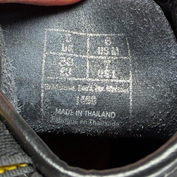 Dr. Martens 1460 Boots Women's Black Patent Leather Lace Up Retro Combat Moto - Picture 14 of 14